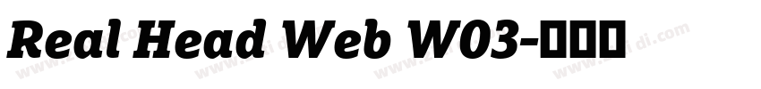 Real Head Web W03字体转换